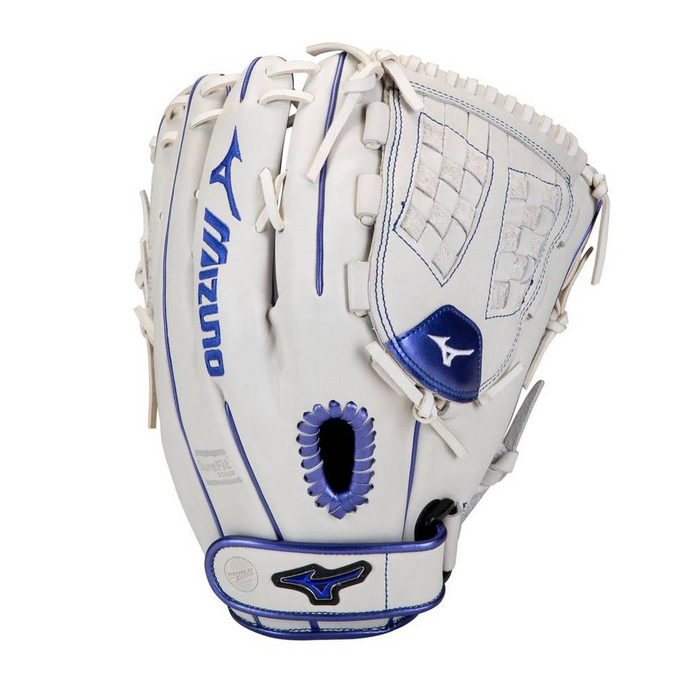 Mizuno Women's MVP Prime SE Fastpitch Softball Glove 12.5" White/Royal (312853-DAU)